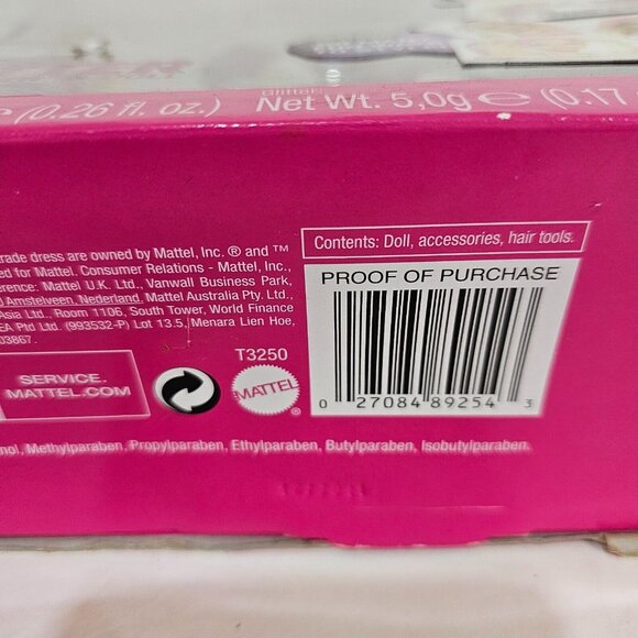 BARBIE Loves Glitter Blow Dryer Doll Set T3250 Hair Salon Hair Style 2009 BoxDmg - Picture 5 of 7